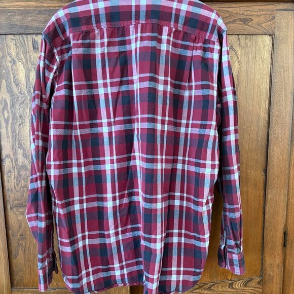 Eddie Bauer Cotton Plaid Button Down - Picture 2 of 2